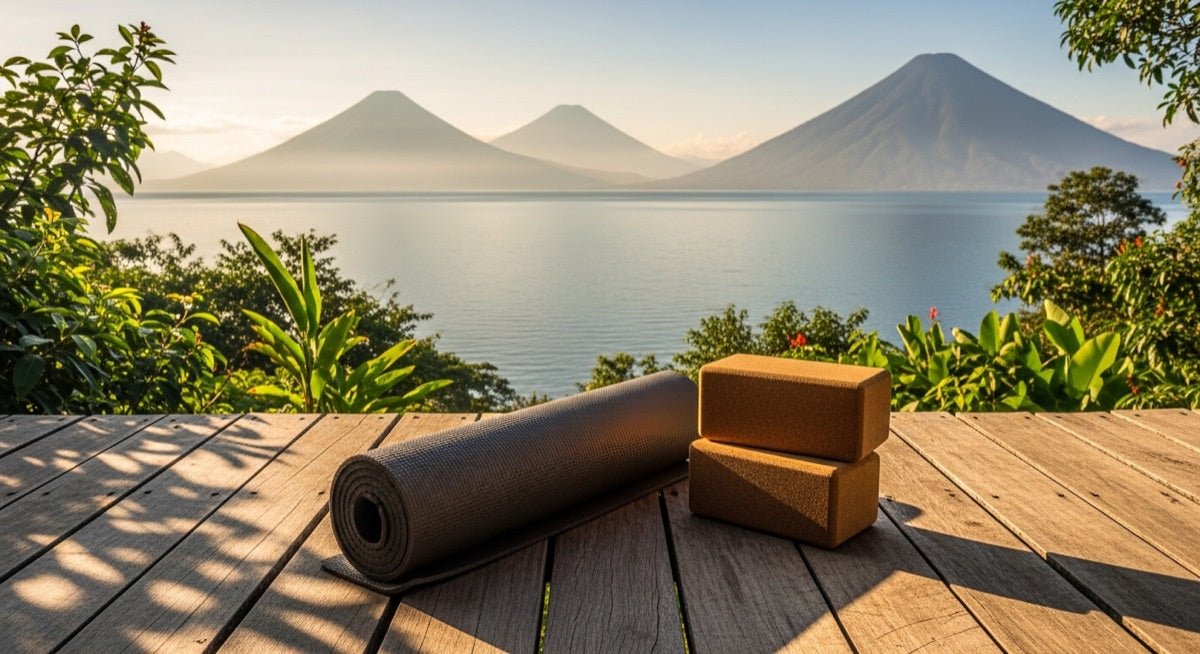 Mejor mat de yoga de viaje plegable para retiros en San Marcos La Laguna