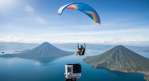 Mejores accesorios GoPro para parapente en Atitlán