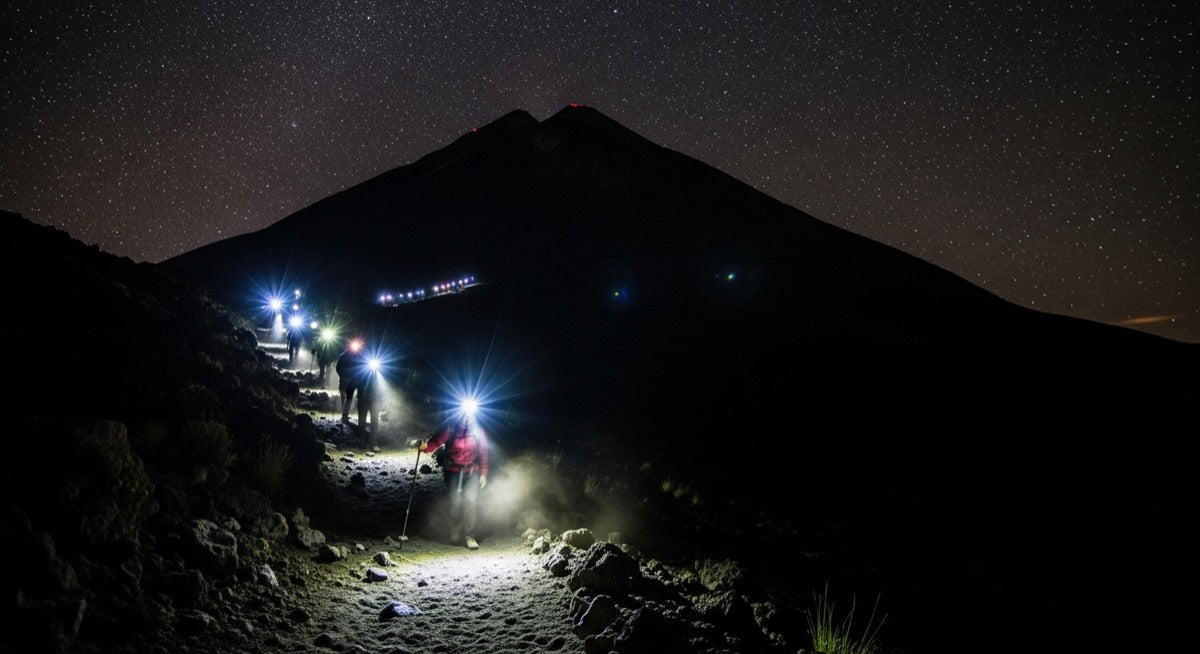 Linterna Frontal para Volcanes: Cuál Llevar a Guatemala